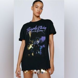 Prince Purple Rain Unisex T-Shirt - Size L - Excellent Condition